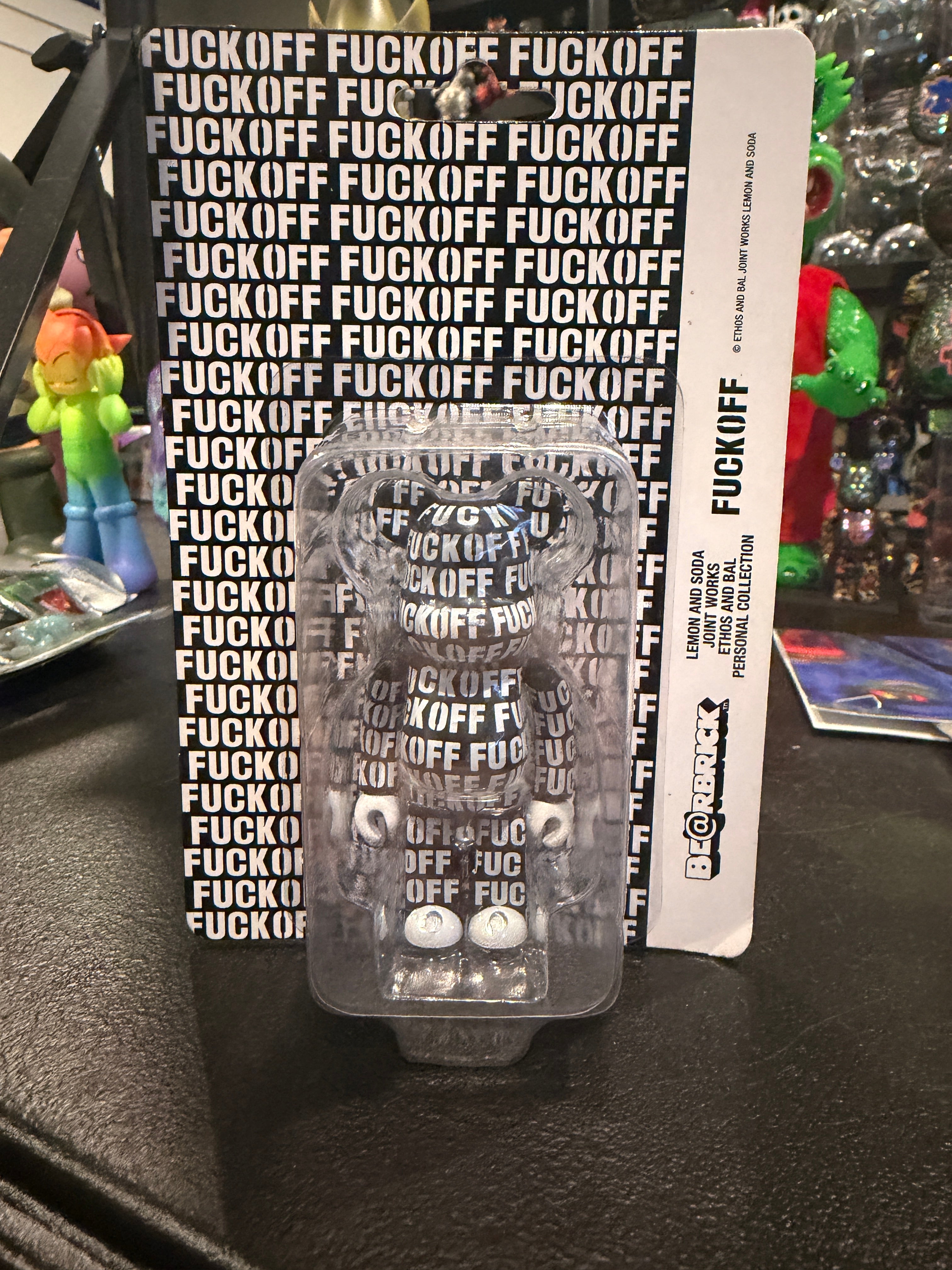 Bearbrick Be@rbrick Fuc Off Lemon & Soda Black