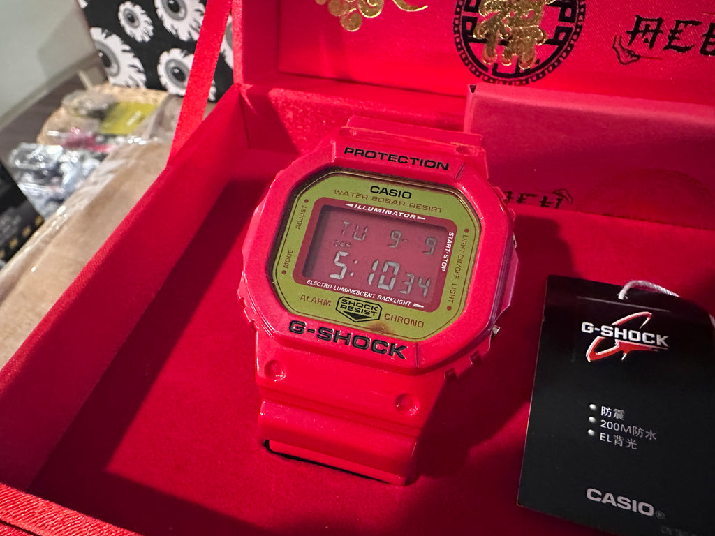 G-Shock/China Limited/Dw-5600/Zodiac/Speed/Bearbrick/With Box/Red