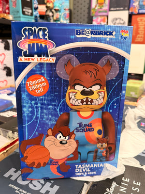 Bearbrick Space jam Tasmanian devil 400/100 Set New
