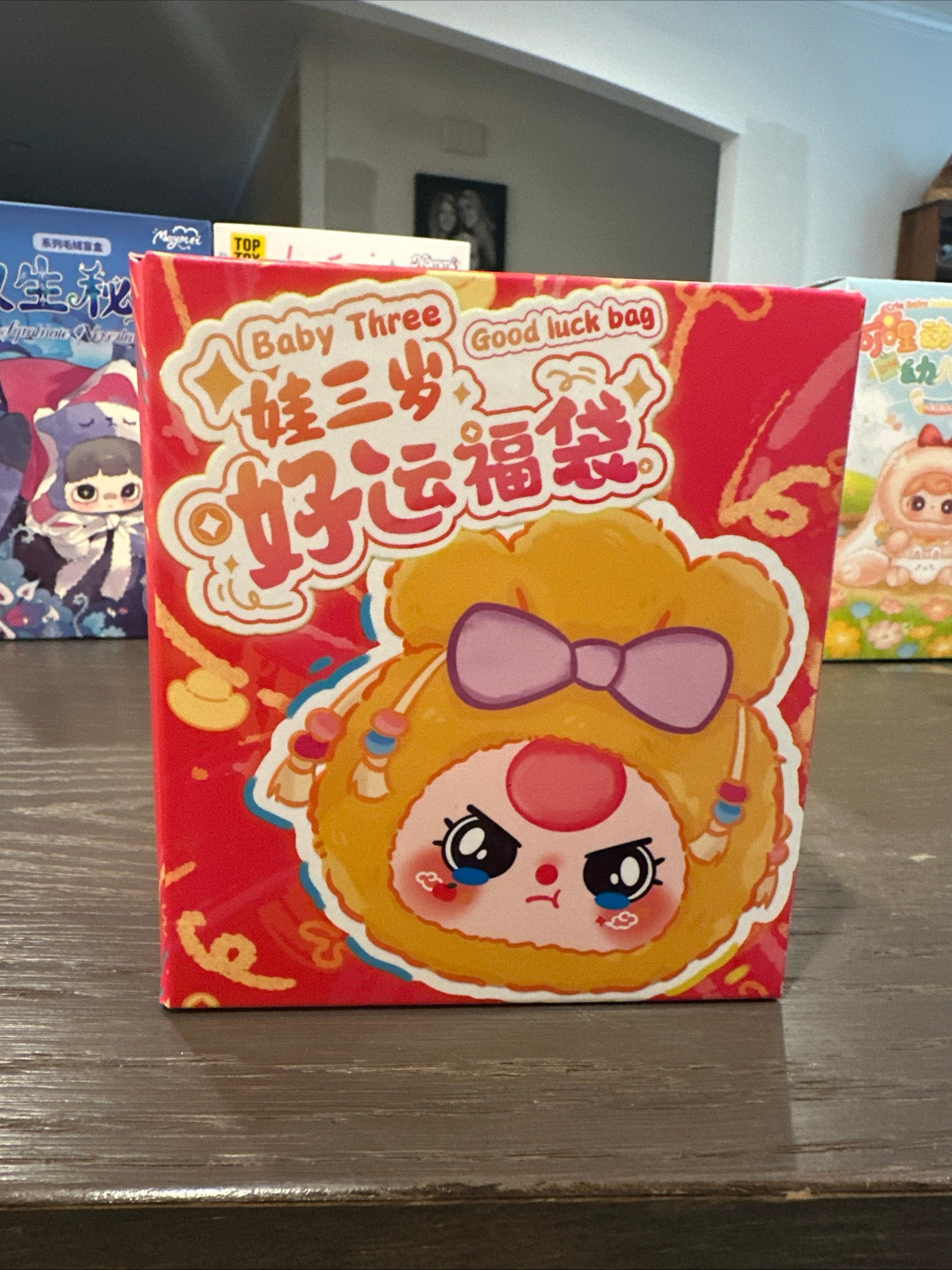 In Stock Baby Three Lucky Bag Series Plush Blind Box Trendy Toy Cute Vinyl Doll