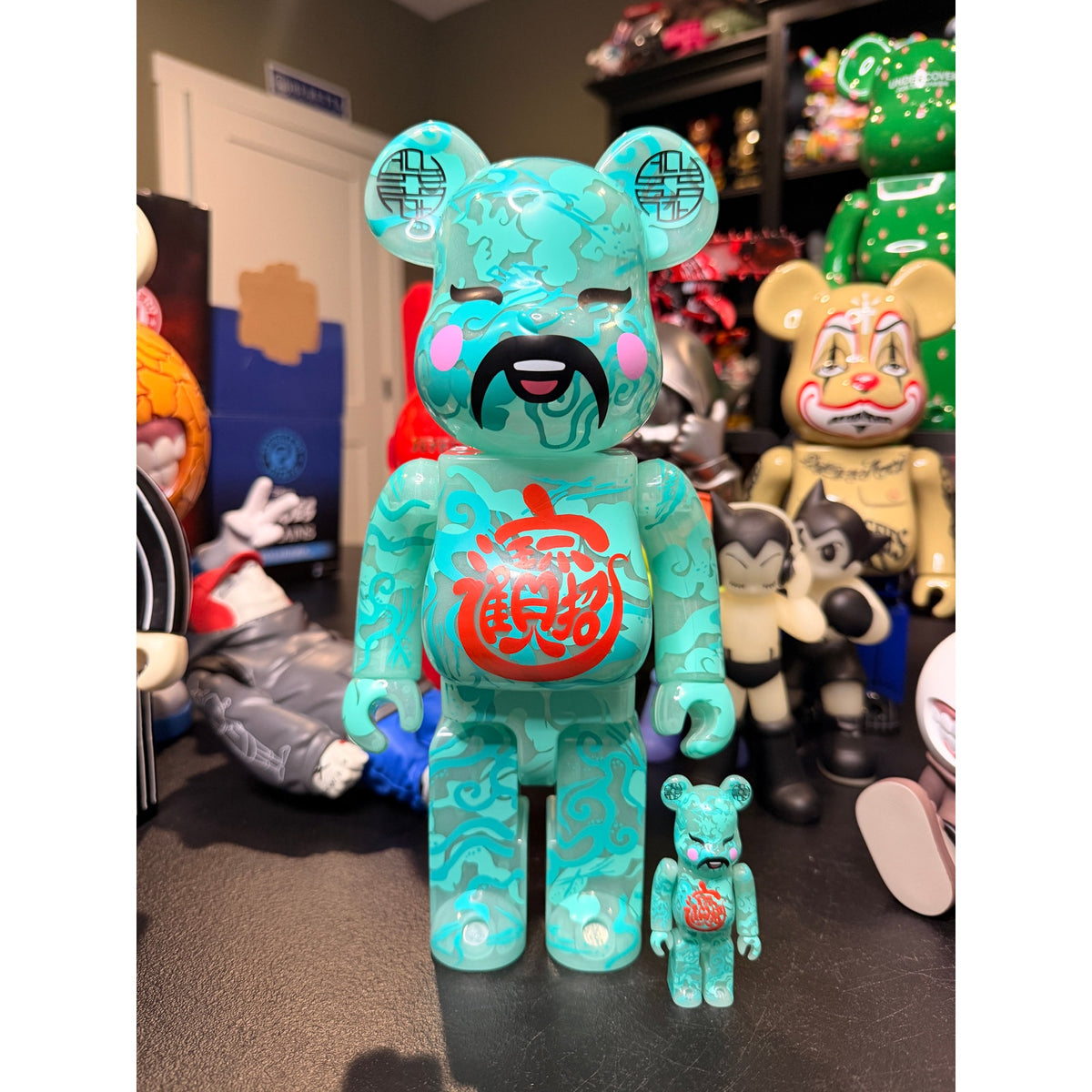 Bearbrick ACU God of wealth Glow in dark 400/100 Set