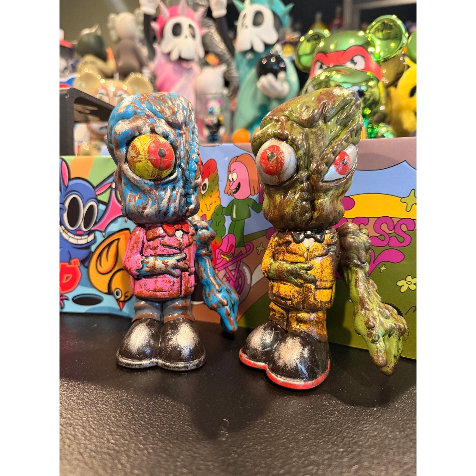 Alienbag Toys - Shyness boy aka Hedorah Set Blue and Green