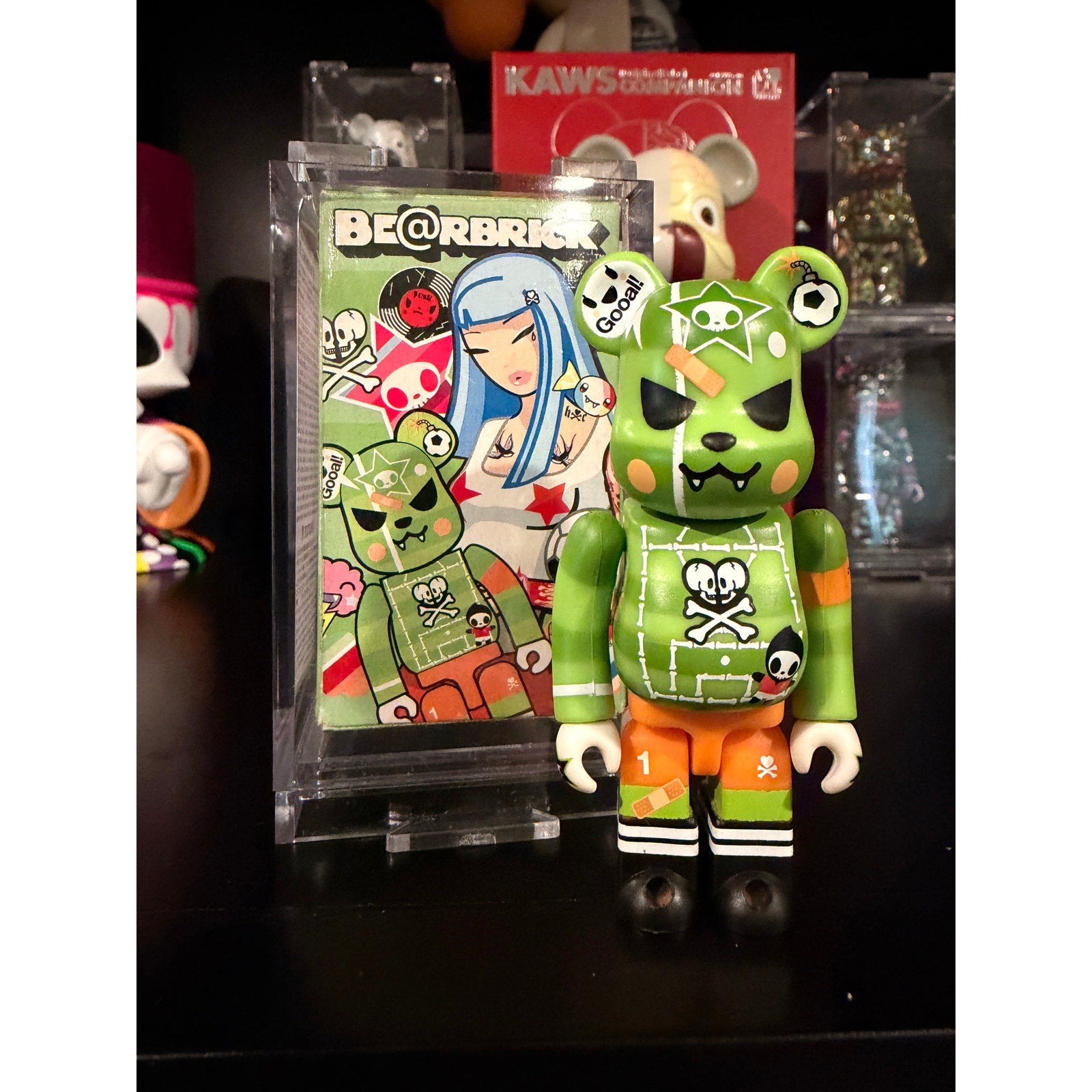 Bearbrick 100% Tokidoki Soccer Kaiju Medicom Nycc Tokyo 2008 Tokidoki Soccer