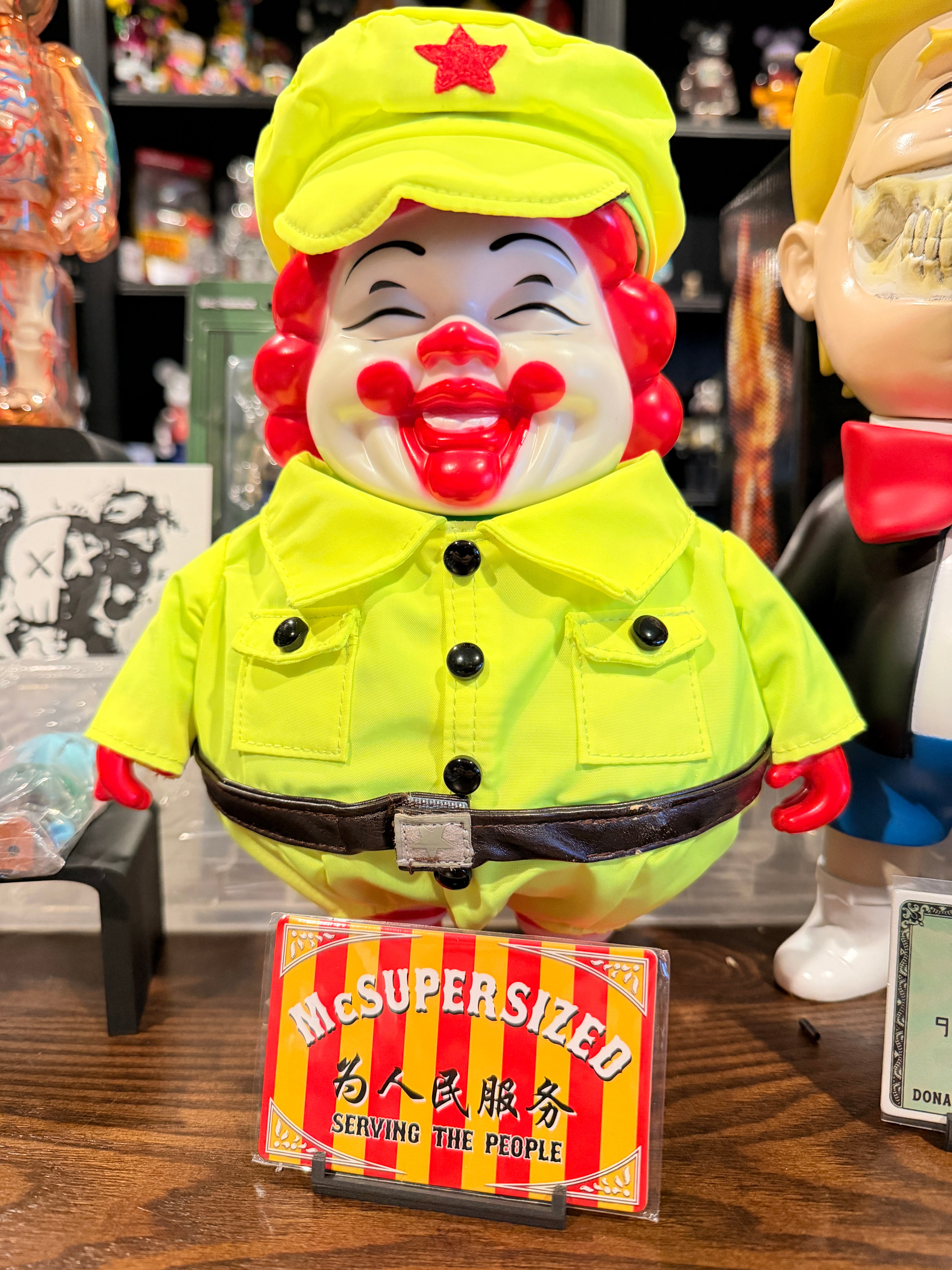Ron English Mc Supersized Vinyl Art Figure Neón