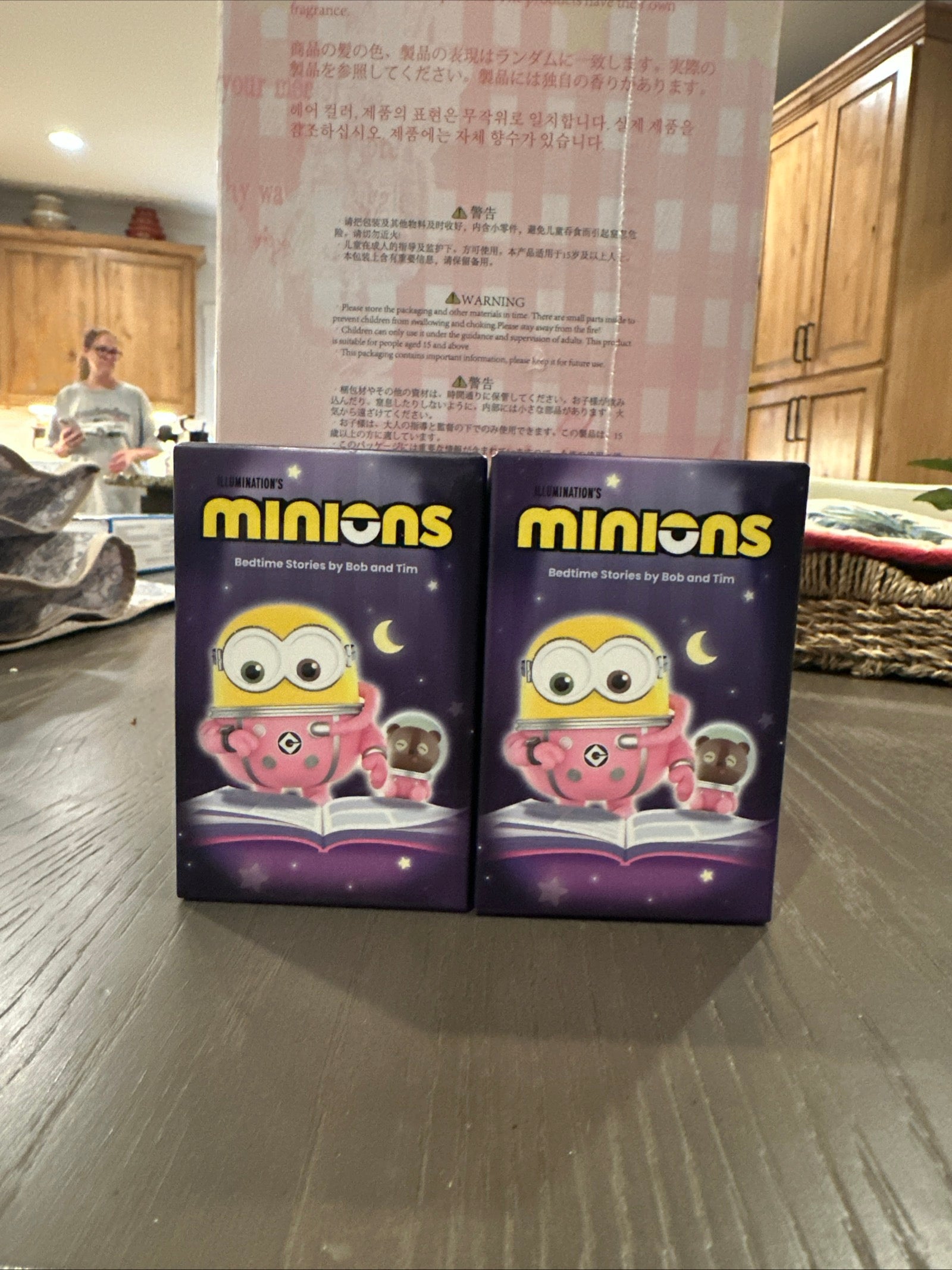 Minions Bedtime Stories By Bob And Tim Figurine Blind Box TWO PACK!