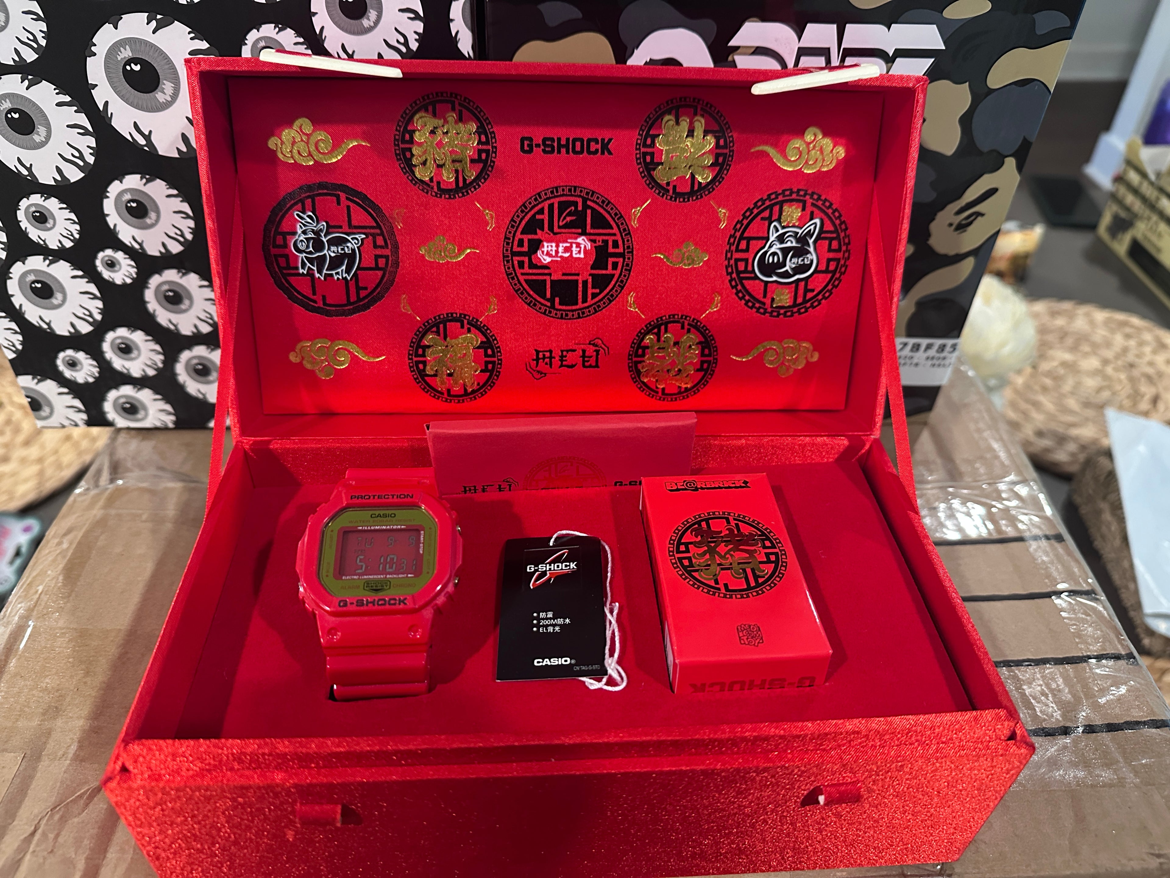 G-Shock/China Limited/Dw-5600/Zodiac/Speed/Bearbrick/With Box/Red