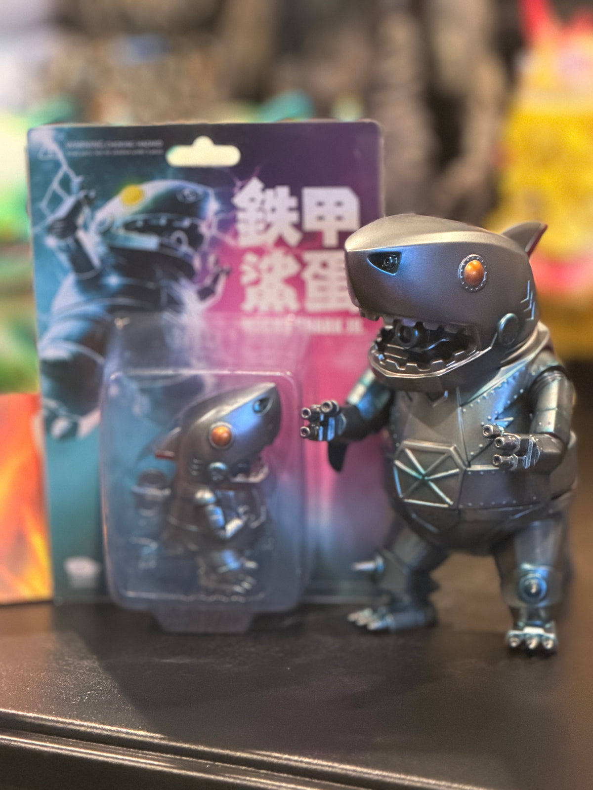 Momoco Mecha Shark and Jr Shark