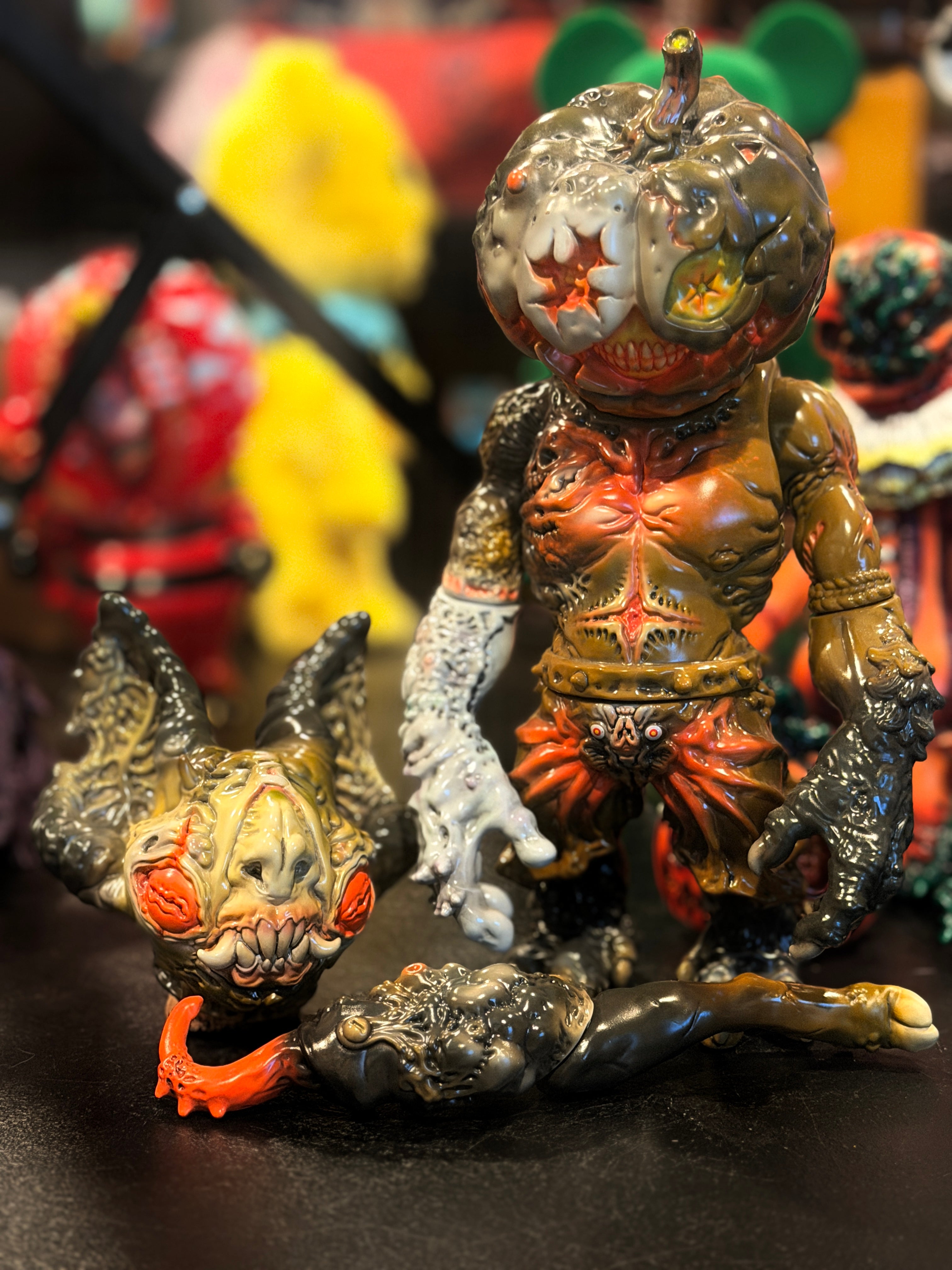 NARK PAGAN KILLER NPK Sofubi Pumpkin & Bat head