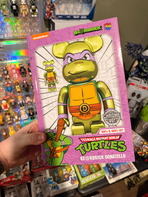 Bearbrick TMNT Chrome Donatello 400/100 Set