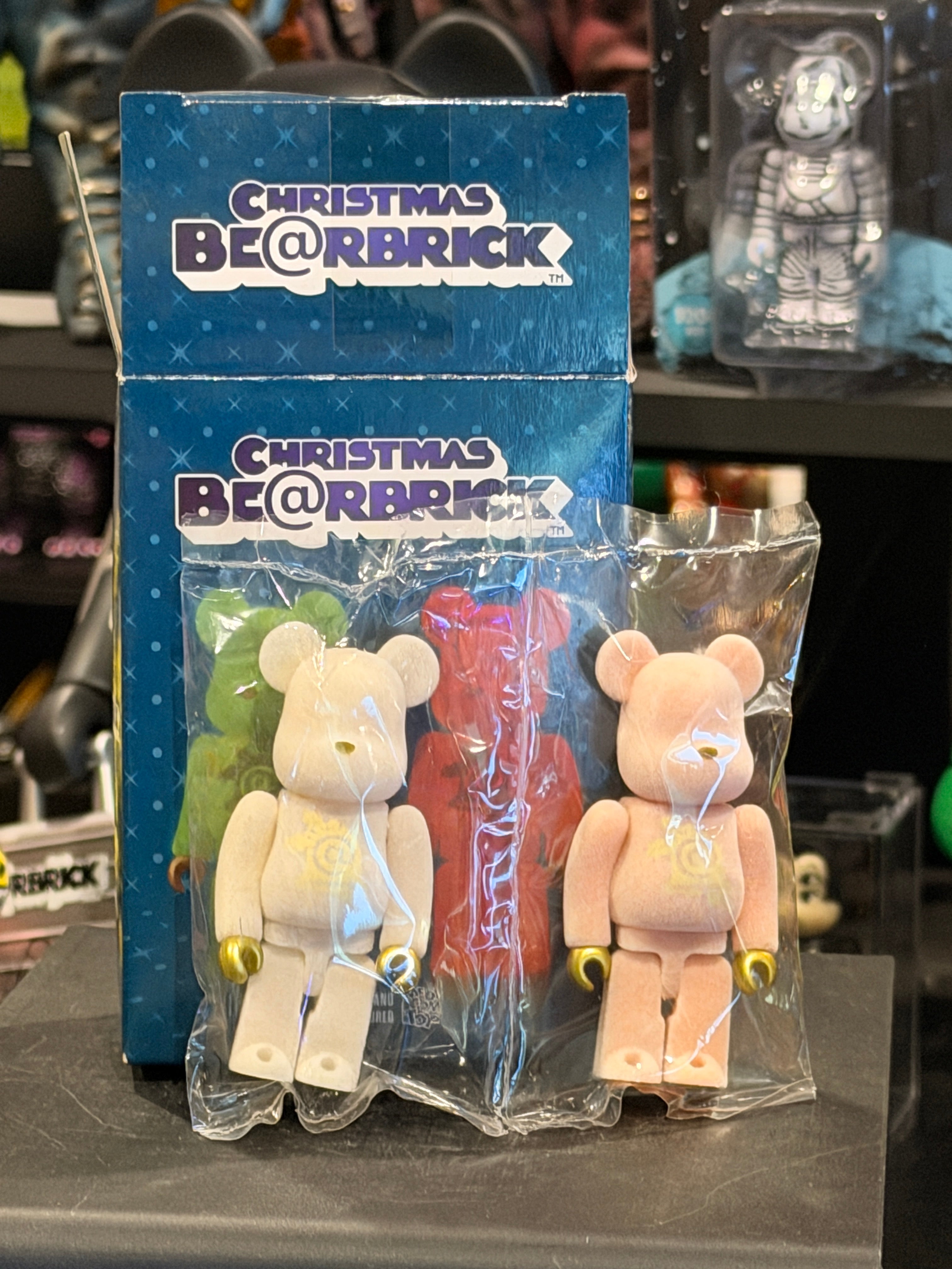 Bearbrick Christmas Flocky 100% Two pack