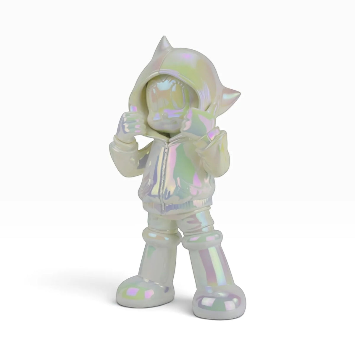 ASTRO BOY CHROME HOODIE - PEARL