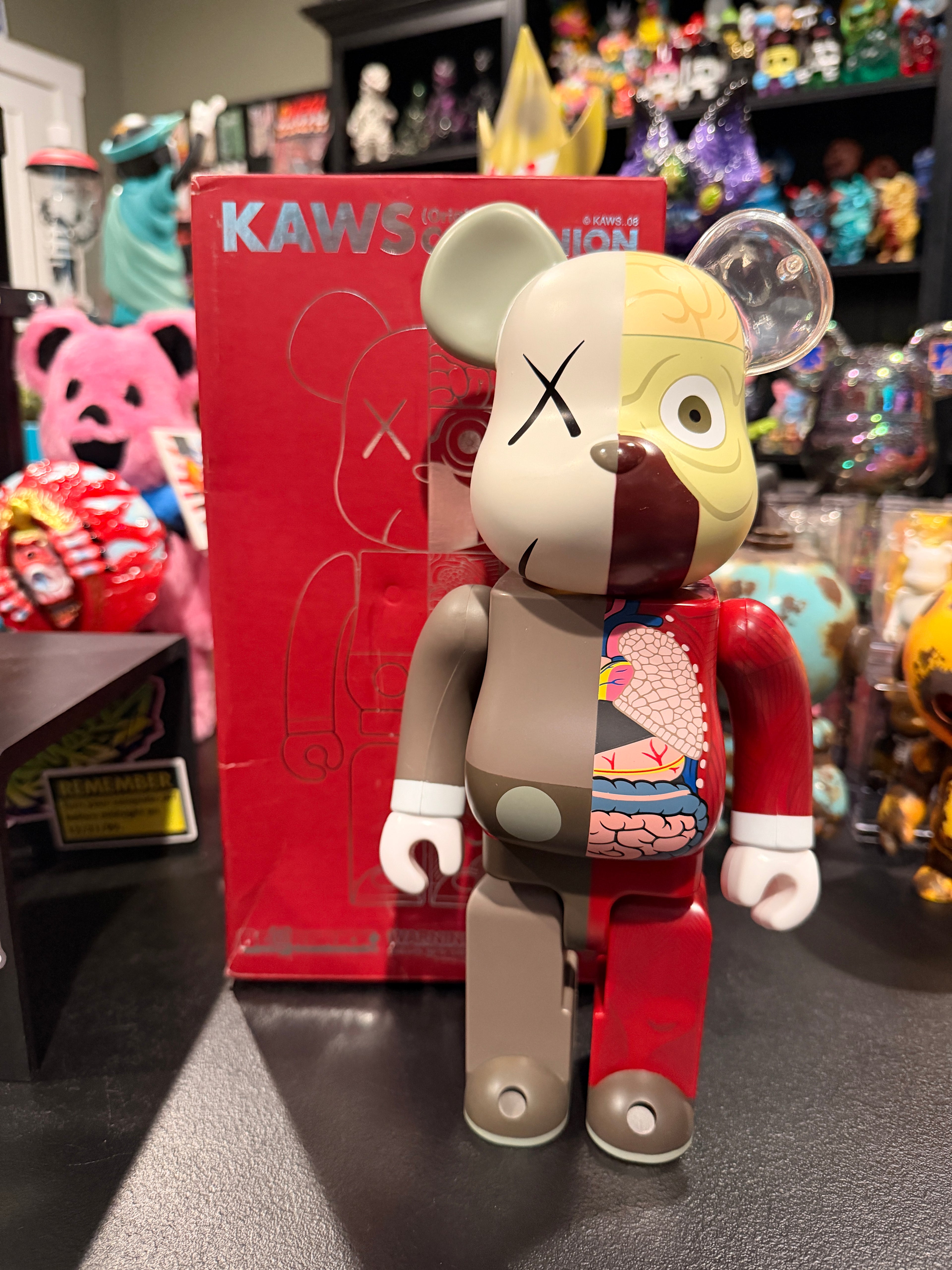 KAWS x Bearbrick KAWS OriginalFake Companion 400% Dissected