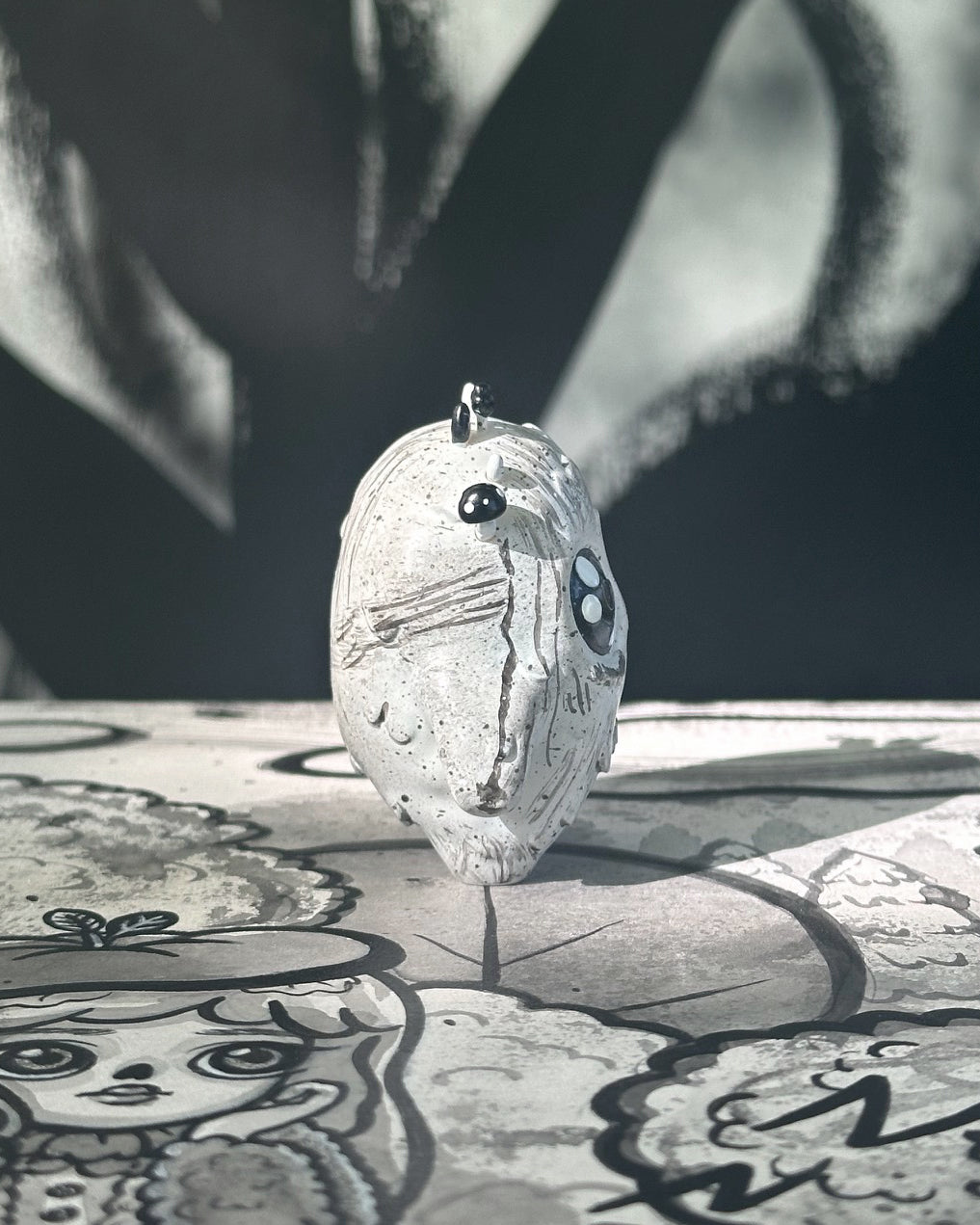 Mossy - The Mini Moss Spirit - Brushstrokes by Mumbot