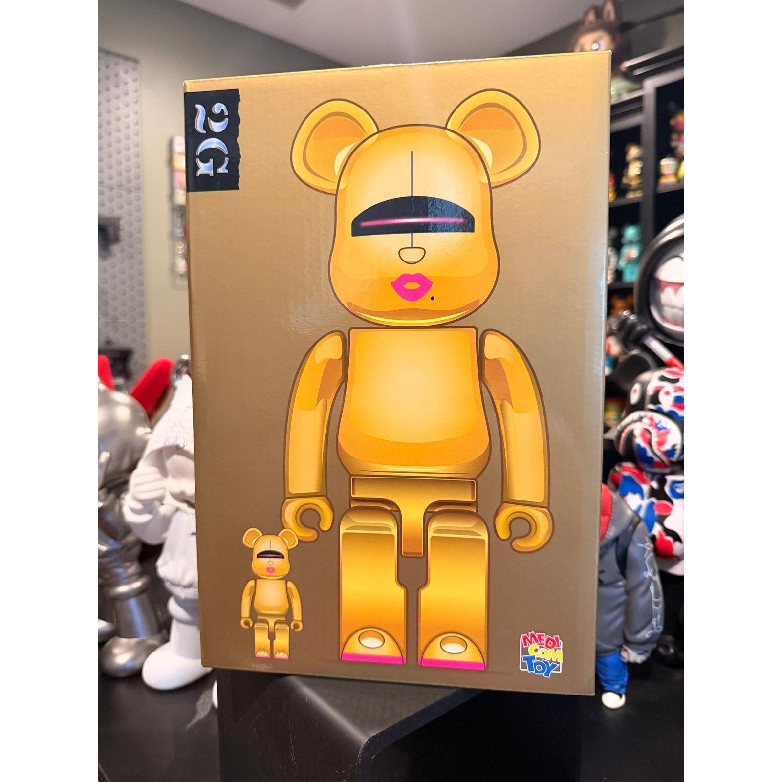 Be@rbrick Bearbrick Sorayama 2g Gold Ver.