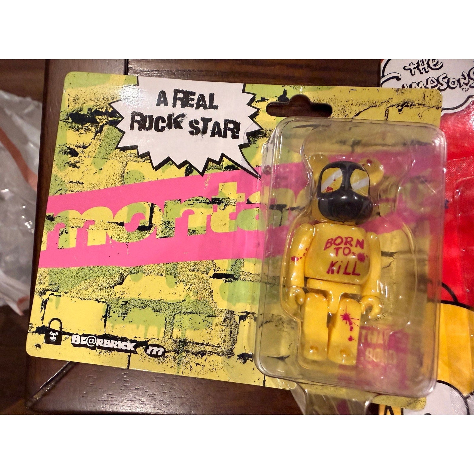 Born to kill 100% Bearbrick Yellow