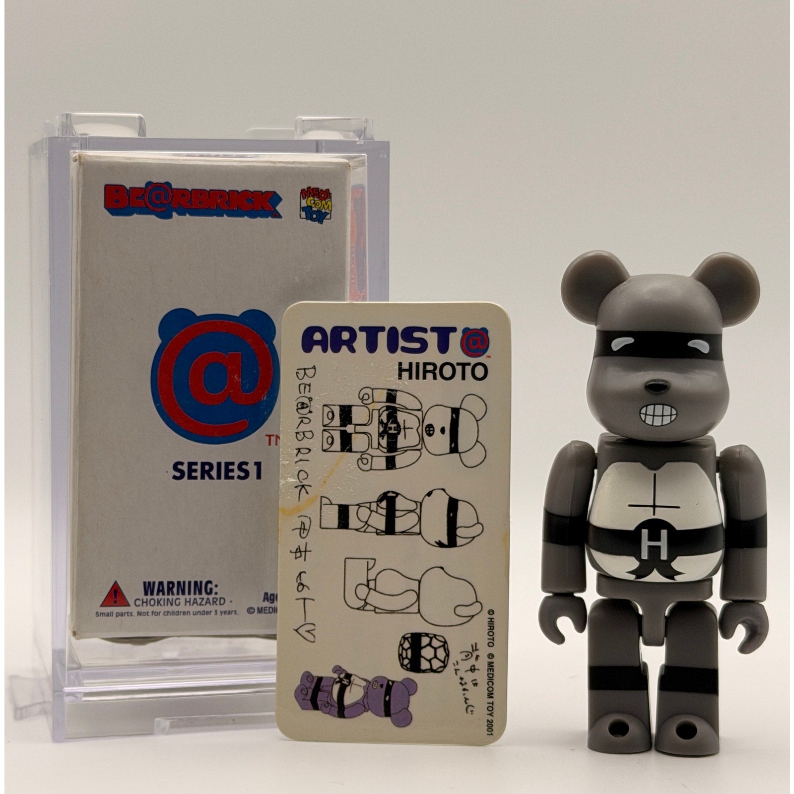 Bearbrick Series 1 Hiroto Ninja Turtle (2001) secret - VERY RARE