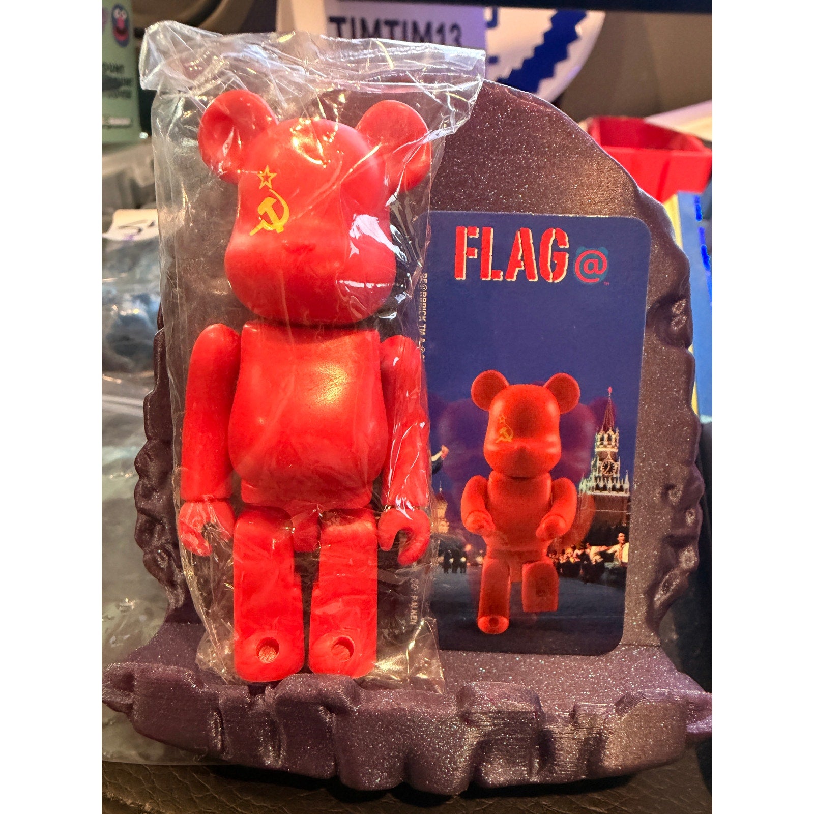 Bearbrick Series 4 FLAG USSR Flag Soviet Union Russia Medicom Toy MEDICOMTOY