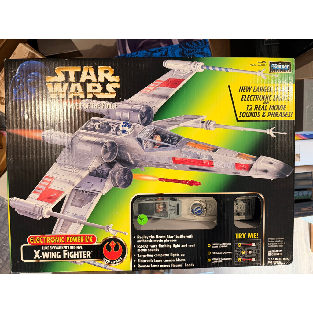 1997 STAR WARS Power of the Force  X-WING FIGHTER Electronic F/X NIB