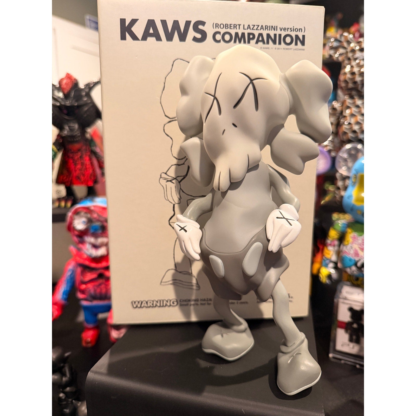 KAWS Robert Lazzarini Companion Vinyl Figure - GREY
