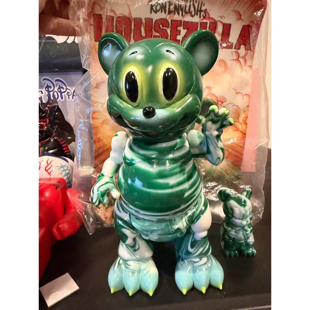 Ron English Mousezilla Green Sofubi Figure -NOS